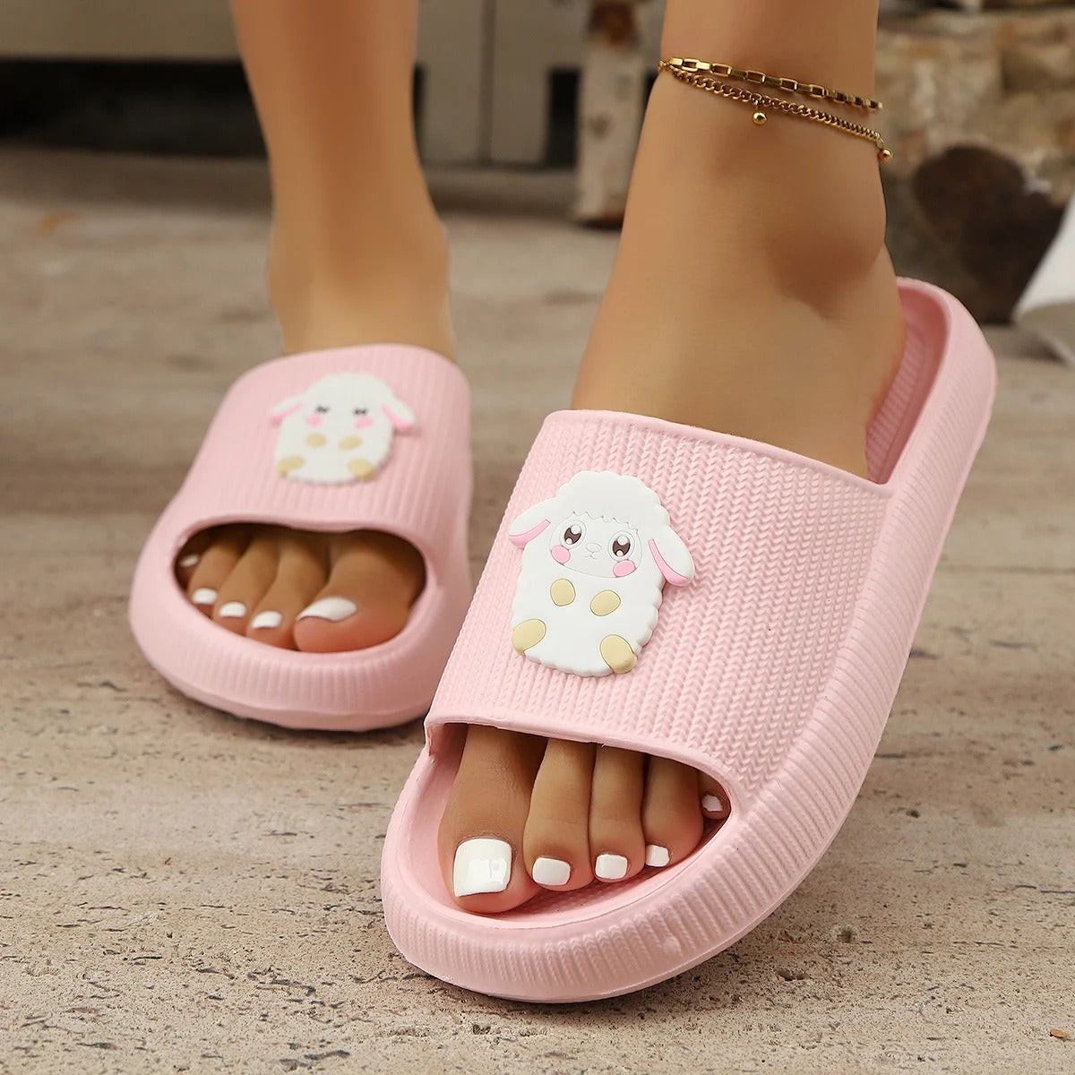 Galosha™ OrtoZoo Orthopedic Slides with Cute Animal Charms