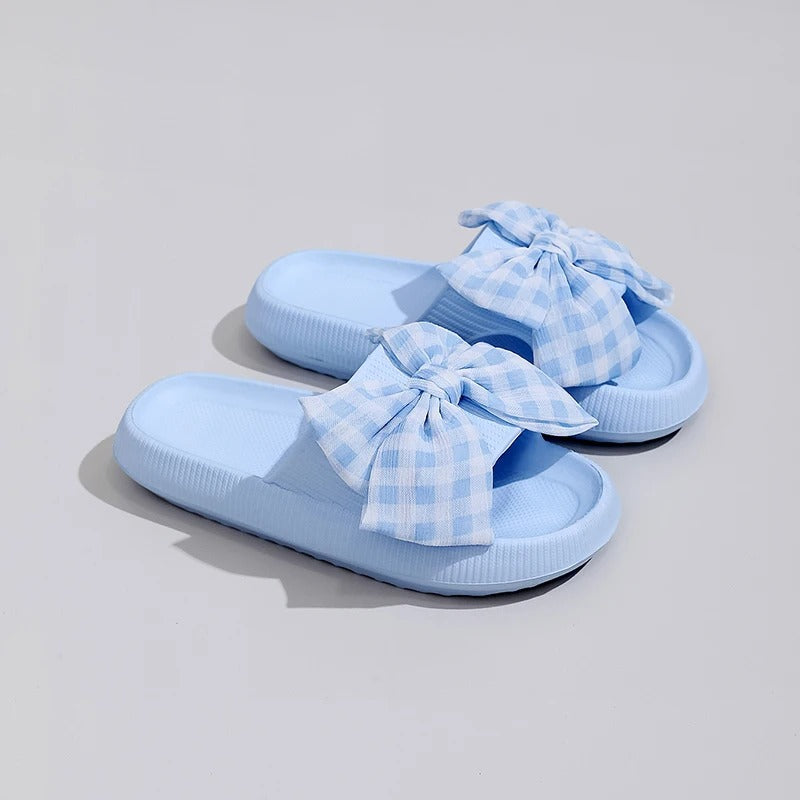 Galosha™ Ortoped™ BowCharm Slides – Trendy Orthopedic Sandals with Double Bow