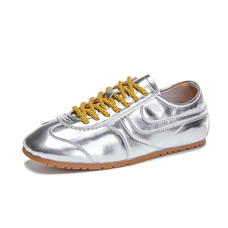 Women's Retro Leather Sneakers Inspired by Forrest Gump