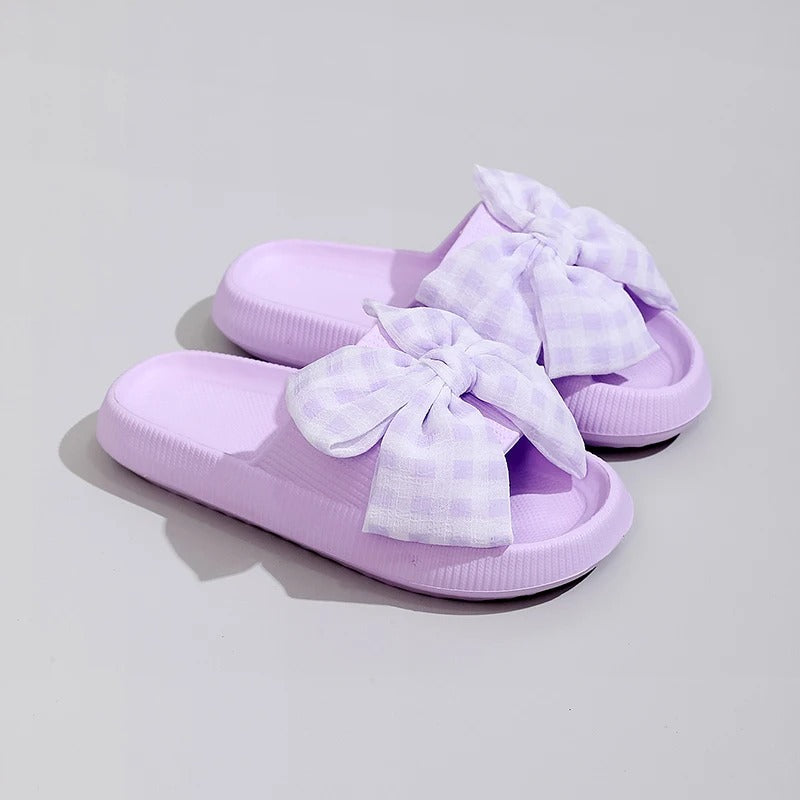 Galosha™ Ortoped™ BowCharm Slides – Trendy Orthopedic Sandals with Double Bow