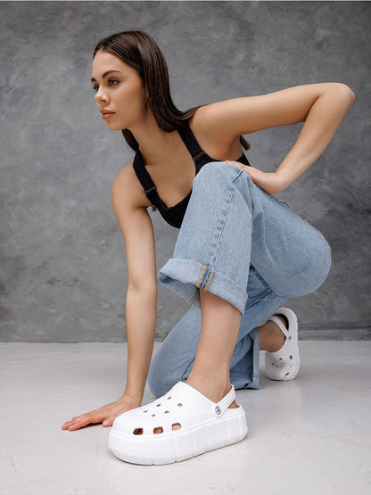 Platform Foam Clogs with Ventilatio