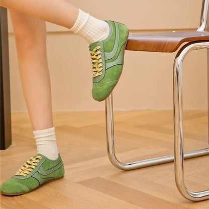 Women's Retro Leather Sneakers Inspired by Forrest Gump