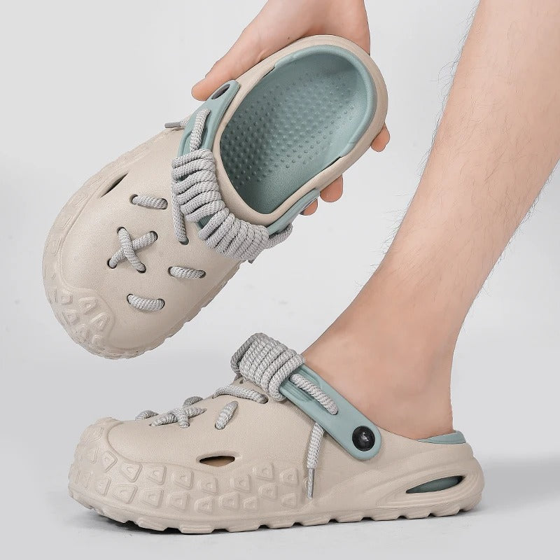 Trend Clogs 2025 – Chunky EVA Slip-Ons with Adjustable Rope