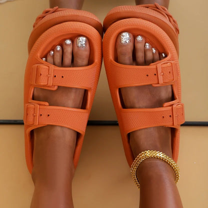 Galosha™ Sano Buckle Slides | Orthopedic Platform Sandals